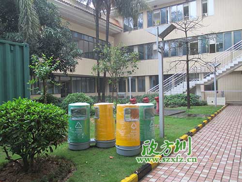 韶關(guān)物業(yè)分類玻璃鋼垃圾桶，提升社區(qū)好環(huán)境。